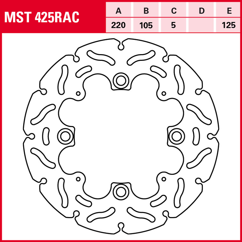 Disco de freno TRW MST 425 RAC - Imagen 2
