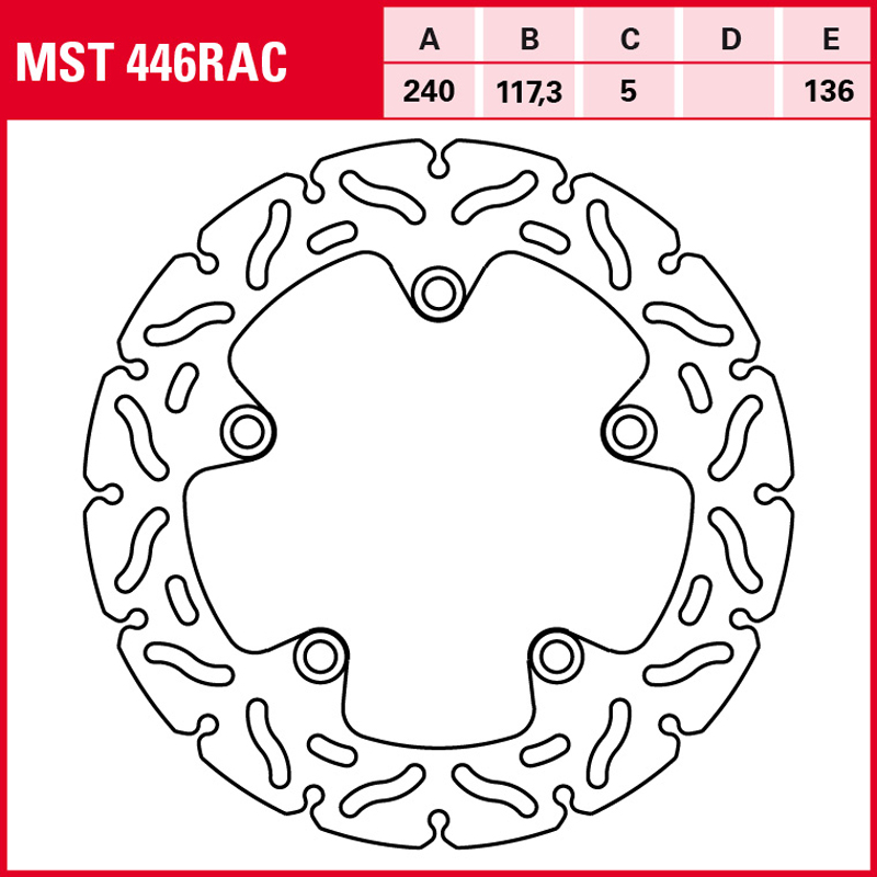 Disco de freno TRW MST 446 RAC - Imagen 2