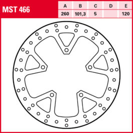 Disco de freno TRW MST 466