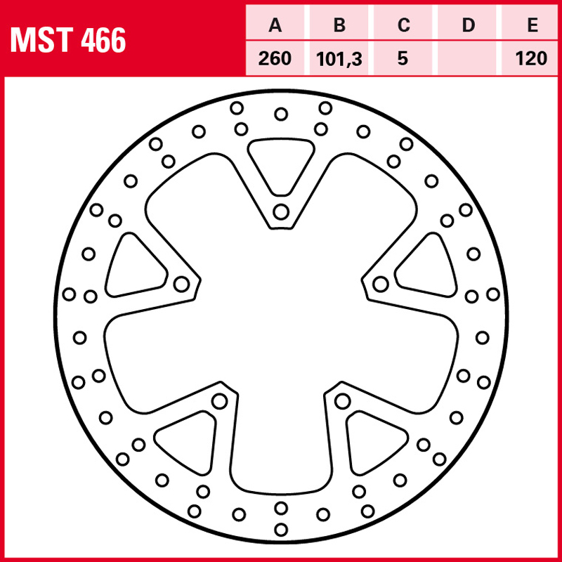 Disco de freno TRW MST 466 - Imagen 2