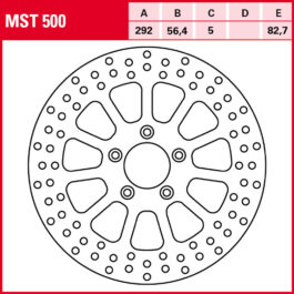 Disco de freno TRW MST 500