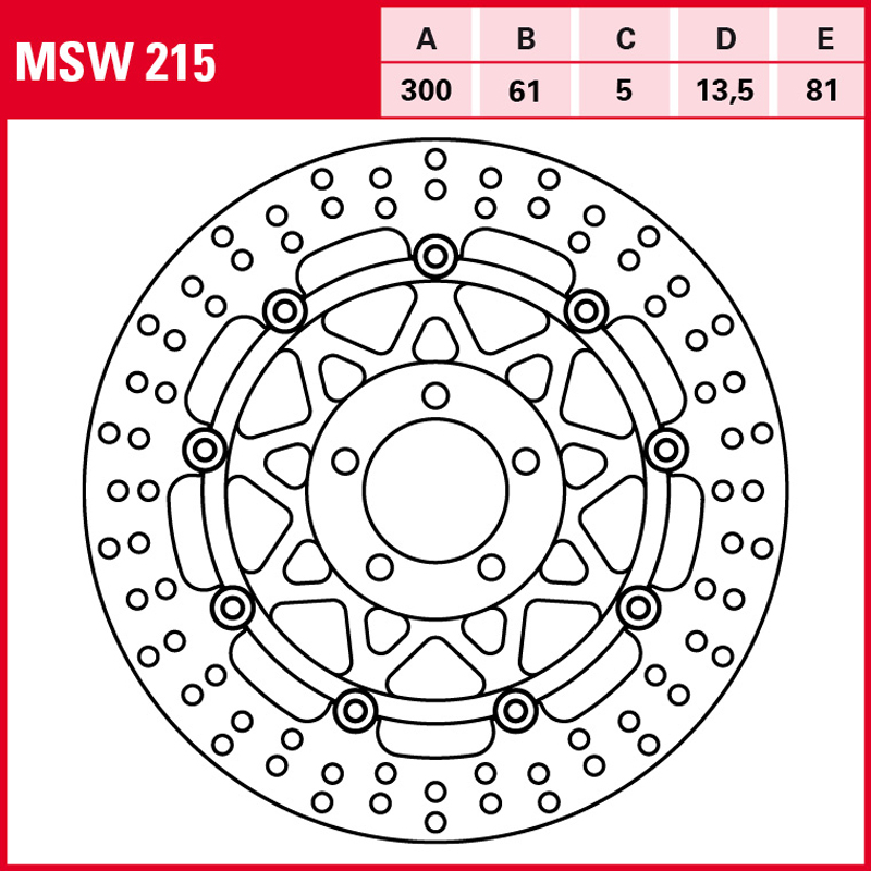 Disco de freno TRW MSW 215 - Imagen 2