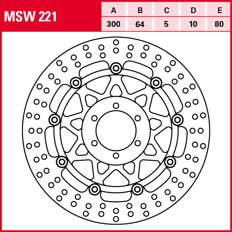 Disco de freno TRW MSW 221 - Imagen 2