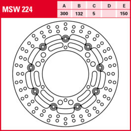 Disco de freno TRW MSW 224