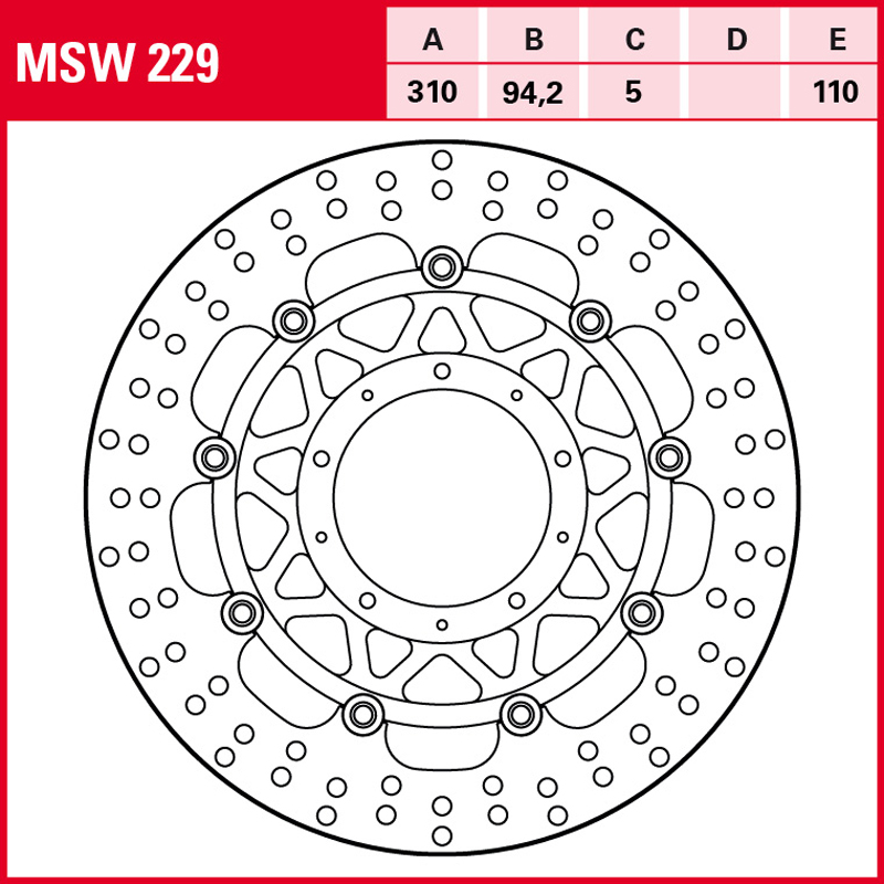 Disco de freno TRW MSW 229 - Imagen 2