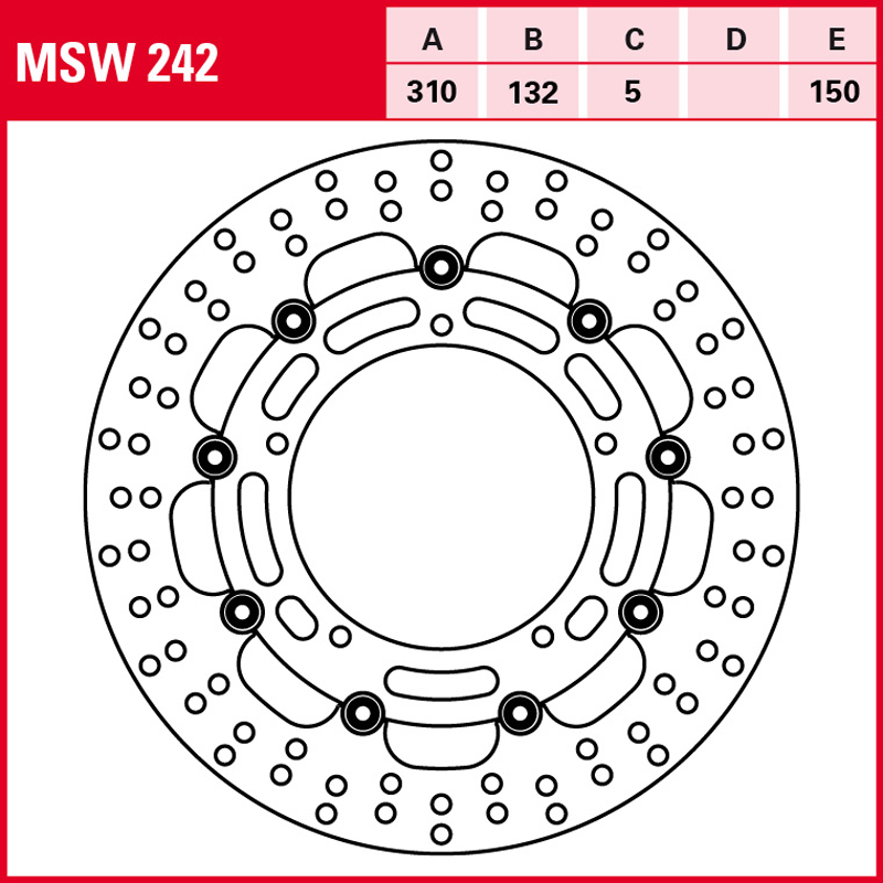 Disco de freno TRW MSW 242 - Imagen 2