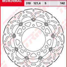 Disco de freno TRW MSW 249 RAC