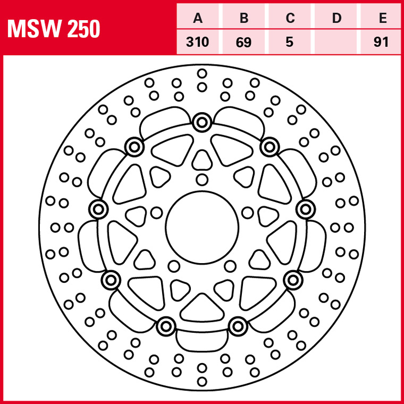 Disco de freno TRW MSW 250 - Imagen 2
