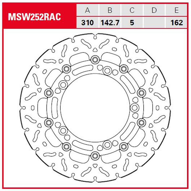 Disco de freno TRW MSW 252 RAC - Imagen 2
