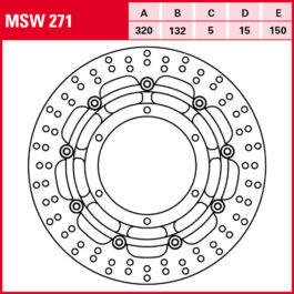 Disco de freno TRW MSW 271