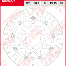 Disco de freno TRW MSW 275