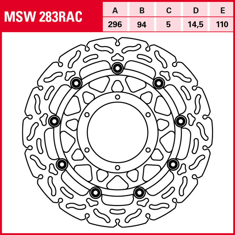 Disco de freno TRW MSW 283 RAC - Imagen 2