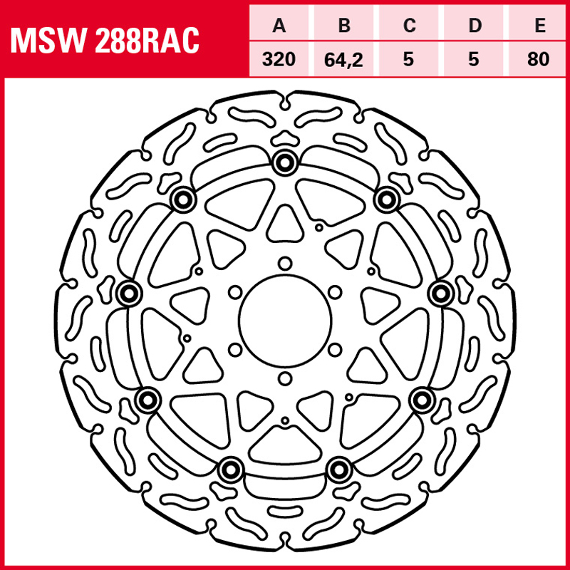 Disco de freno TRW MSW 288 RAC - Imagen 2