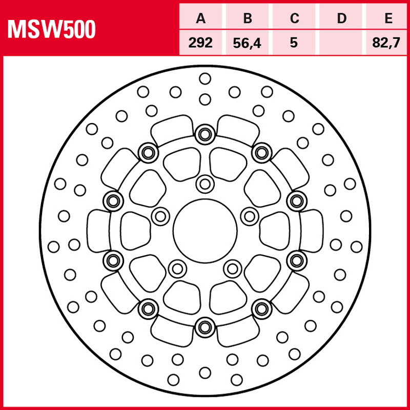 Disco de freno TRW MSW 500 - Imagen 2