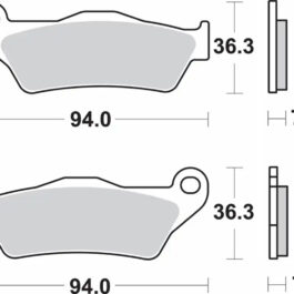 Pastilla de freno SBS P1003-LS