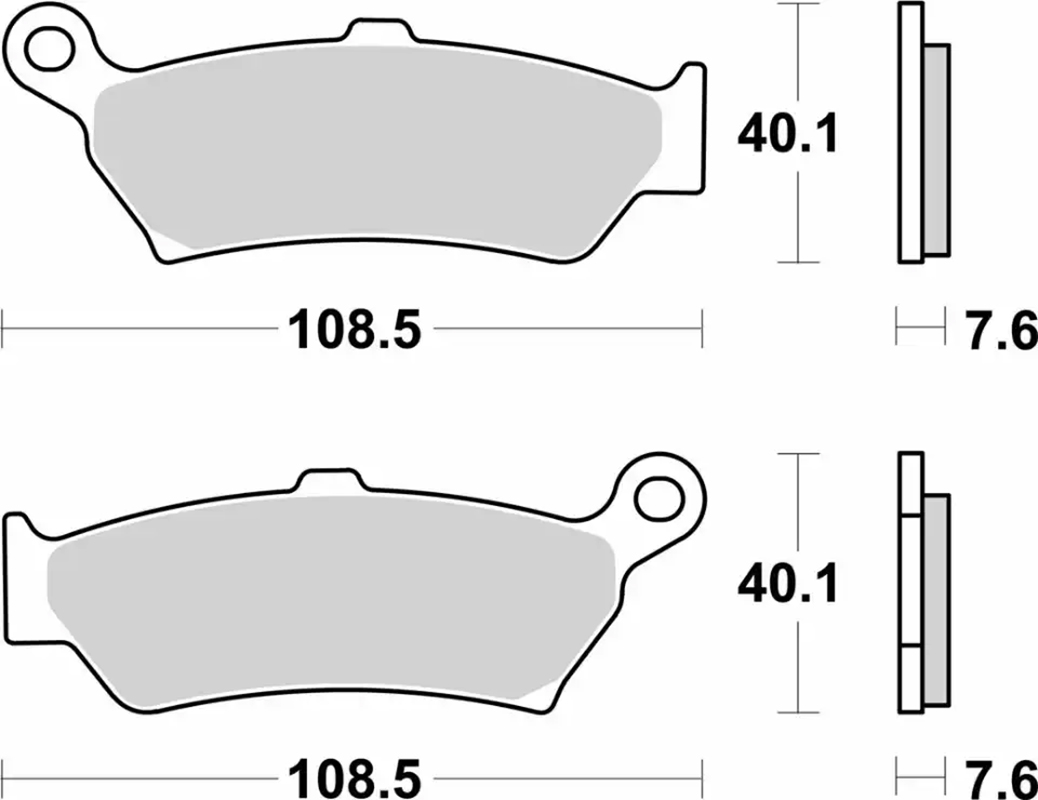 Pastilla de freno SBS P1005-LS - Imagen 2