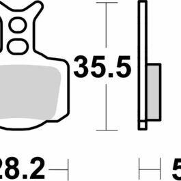 Pastilla de freno SBS P1006-RSI