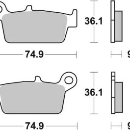 Pastilla de freno SBS P101-MS