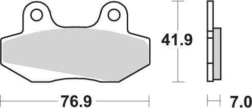 Pastilla de freno SBS P103-HM - Imagen 2