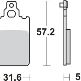 Pastilla de freno SBS P109-HF