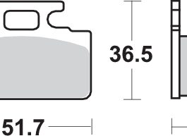 Pastilla de freno SBS P110-HF