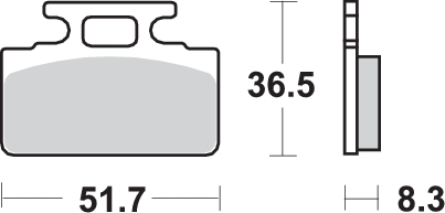 Pastilla de freno SBS P110-HF - Imagen 2