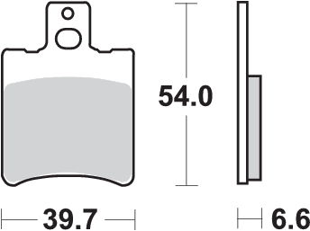 Pastilla de freno SBS P114-HF - Imagen 2