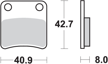 Pastilla de freno SBS P115-HF - Imagen 2