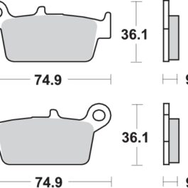 Pastilla de freno SBS P121-HF