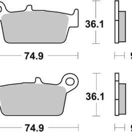 Pastilla de freno SBS P121-HM