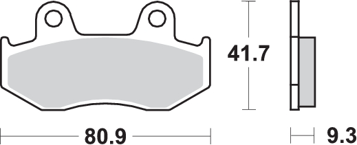 Pastilla de freno SBS P125-HF - Imagen 2