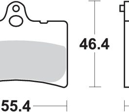 Pastilla de freno SBS P126-HF