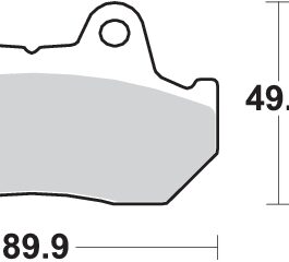 Pastilla de freno SBS P127-HF