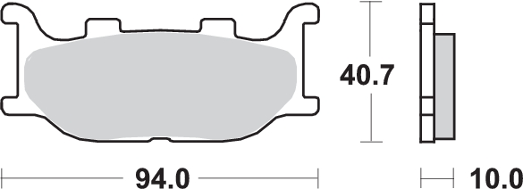 Pastilla de freno SBS P128-HF - Imagen 2