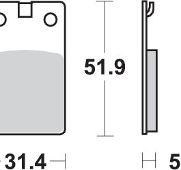 Pastilla de freno SBS P132-HF