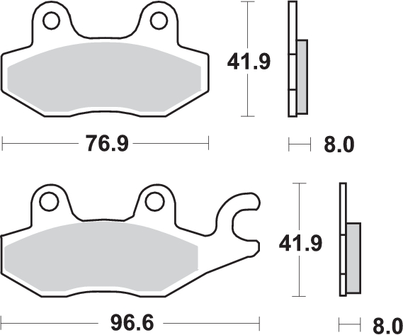 Pastilla de freno SBS P134-MS - Imagen 2