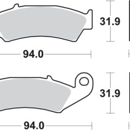 Pastilla de freno SBS P139-HF