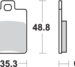 Pastilla de freno SBS P142-CT