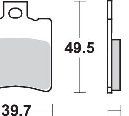 Pastilla de freno SBS P143-HF