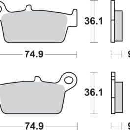 Pastilla de freno SBS P144-HF