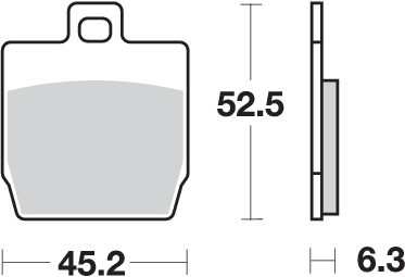 Pastilla de freno SBS P145-HM - Imagen 2