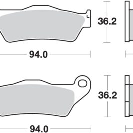 Pastilla de freno SBS P151-HF