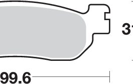 Pastilla de freno SBS P155-HF