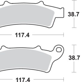Pastilla de freno SBS P159-HF
