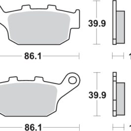 Pastilla de freno SBS P161-CT