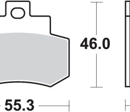 Pastilla de freno SBS P172-CT