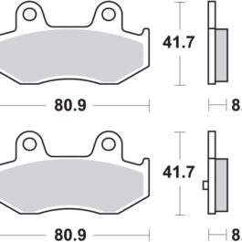 Pastilla de freno SBS P174-HF