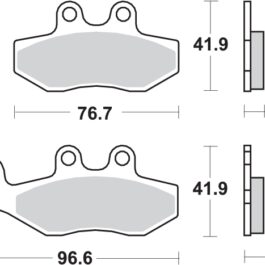 Pastilla de freno SBS P177-HF