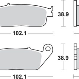 Pastilla de freno SBS P181-HF