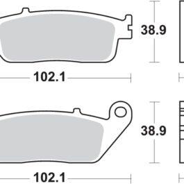 Pastilla de freno SBS P184-MS